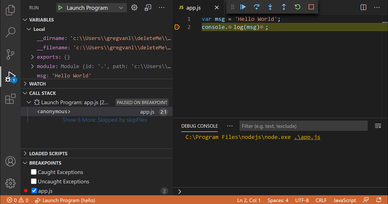 breakpoints