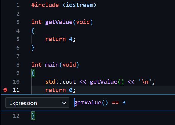 debugger expression1